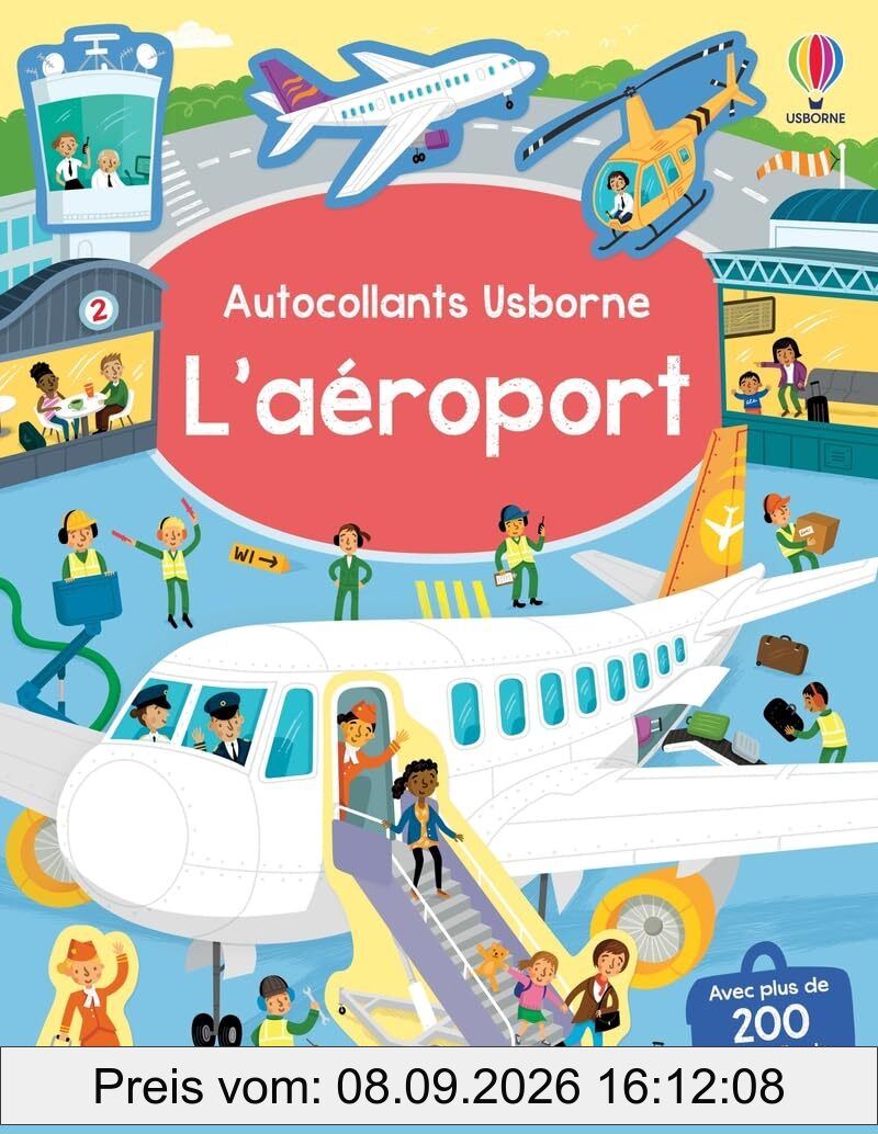 L'aéroport : Autocollants Usborne : Dès 3 ans