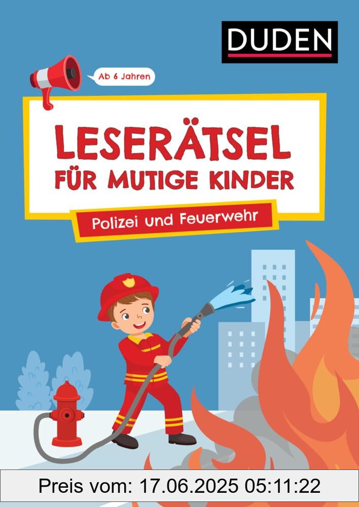 Brand : Bibliograph. Instit. GmbH, Binding : paperback, Edition : 1, Label : Leserätsel für mutige Kinder - Polizei und Feuerwehr - Ab 6 Jahren, medium : paperback, numberOfPages : 80, publicationDate : 2024-09-16, releaseDate : 2024-09-16, languages : german, ISBN : 3411780606
