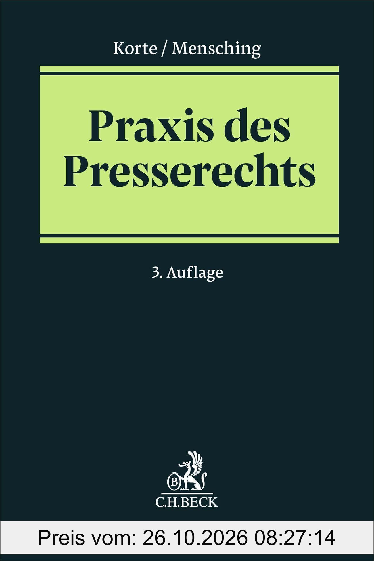 Praxis des Presserechts