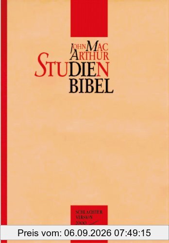 Bibelausgaben, CLV : MacArthur Studienbibel, Schlachter - Version 2000
