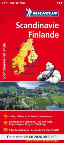 Collectif Michelin Carte Scandinavie, Finlande Michelin