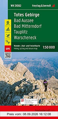 Totes Gebirge, Wander-, Rad- und Freizeitkarte 1:50.000, freytag & berndt, WK 0082: Bad Aussee - Bad Mitterndorf - Tauplitz - Warscheneck, mit ... (freytag & berndt Wander-Rad-Freizeitkarten)