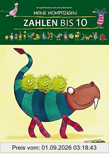 Meine mompitzigen Zahlen bis 10: Motivierend bunte Übungen zu Mengen und Zahlen bis 10