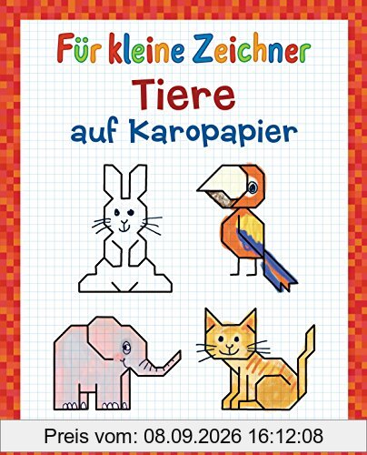 Für kleine Zeichner - Tiere auf Karopapier