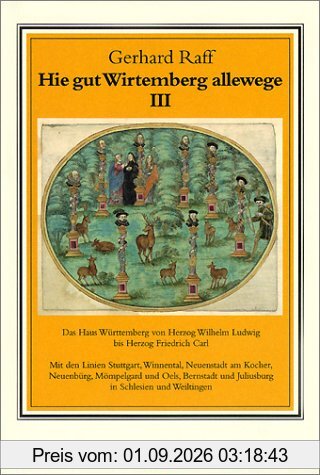 Hie gut Wirtemberg allewege III. Das Haus W|rttemberg von Herzog Wilhelm Ludwig bis Herzog Friedrich Carl.
