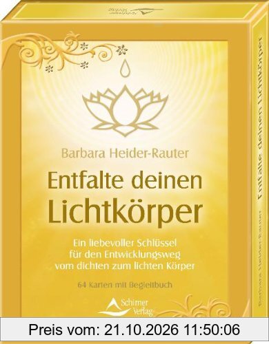 Entfalte deinen Lichtkörper - 64 Karten mit Buch: Ein liebevoller Schlüssel für den Entwicklungsweg von dichten zum lichten Körper