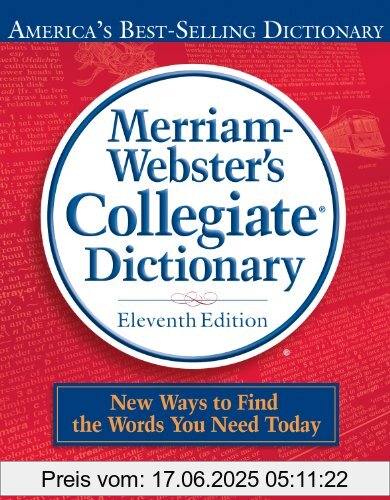 Brand : Merriam Webster, Binding : Gebundene Ausgabe, Edition : 11 Har/Cdr, Label : Merriam Webster Dictionaries, Publisher : Merriam Webster Dictionaries, NumberOfItems : 1, PackageQuantity : 1, Feature : Product Type : Printed/Electronic Book, medium : Gebundene Ausgabe, numberOfPages : 1623, publicationDate : 2003-07-24, authors : Merriam-Webster, languages : english, ISBN : 0877798095