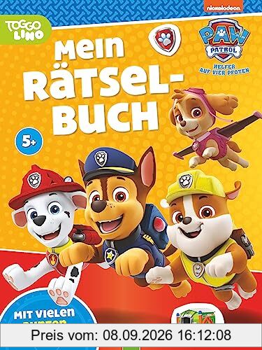 Paw Patrol Mein Rätselbuch: Mit vielen bunten Stickern | Ab 5 Jahren