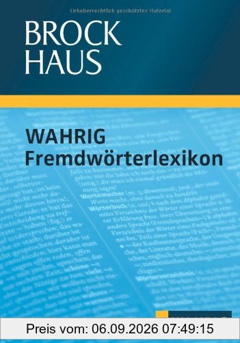 Brockhaus - Wahrig Fremdwörterlexikon