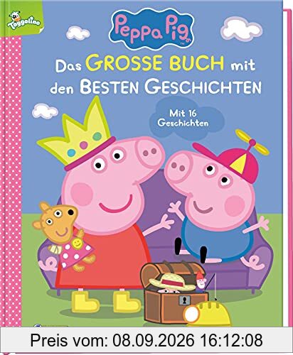 Peppa Pig: Das große Buch mit den besten Geschichten: Mit 16 Vorlesegeschichten | Für Kinder ab 3 Jahren, Mit 16 Vorlesegeschichten