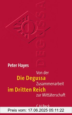 Binding : Gebundene Ausgabe, Edition : 2, Label : C.H.Beck, Publisher : C.H.Beck, medium : Gebundene Ausgabe, numberOfPages : 486, publicationDate : 2005-03-17, authors : Peter Hayes, translators : Anne Emmert, Ursel Schäfer, Heike Schlatterer, languages : german, ISBN : 3406522041