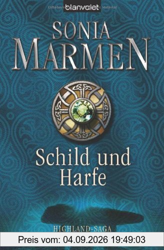 Schild und Harfe