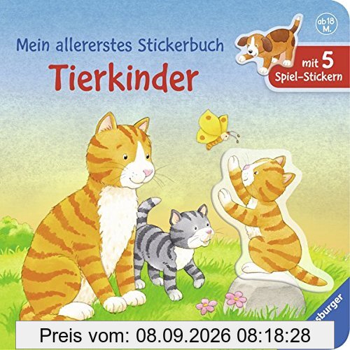 Mein allererstes Stickerbuch: Tierkinder