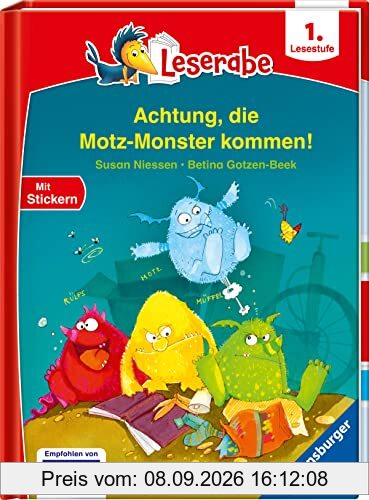 Achtung, die Motz-Monster kommen! - Leserabe 1. Klasse - Erstlesebuch für Kinder ab 6 Jahren (Leserabe - 1. Lesestufe)