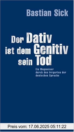 Binding : Gebundene Ausgabe, Label : Kiepenheuer&Witsch, Publisher : Kiepenheuer&Witsch, medium : Gebundene Ausgabe, numberOfPages : 240, publicationDate : 2006-09-18, authors : Bastian Sick, languages : german, ISBN : 3462037269