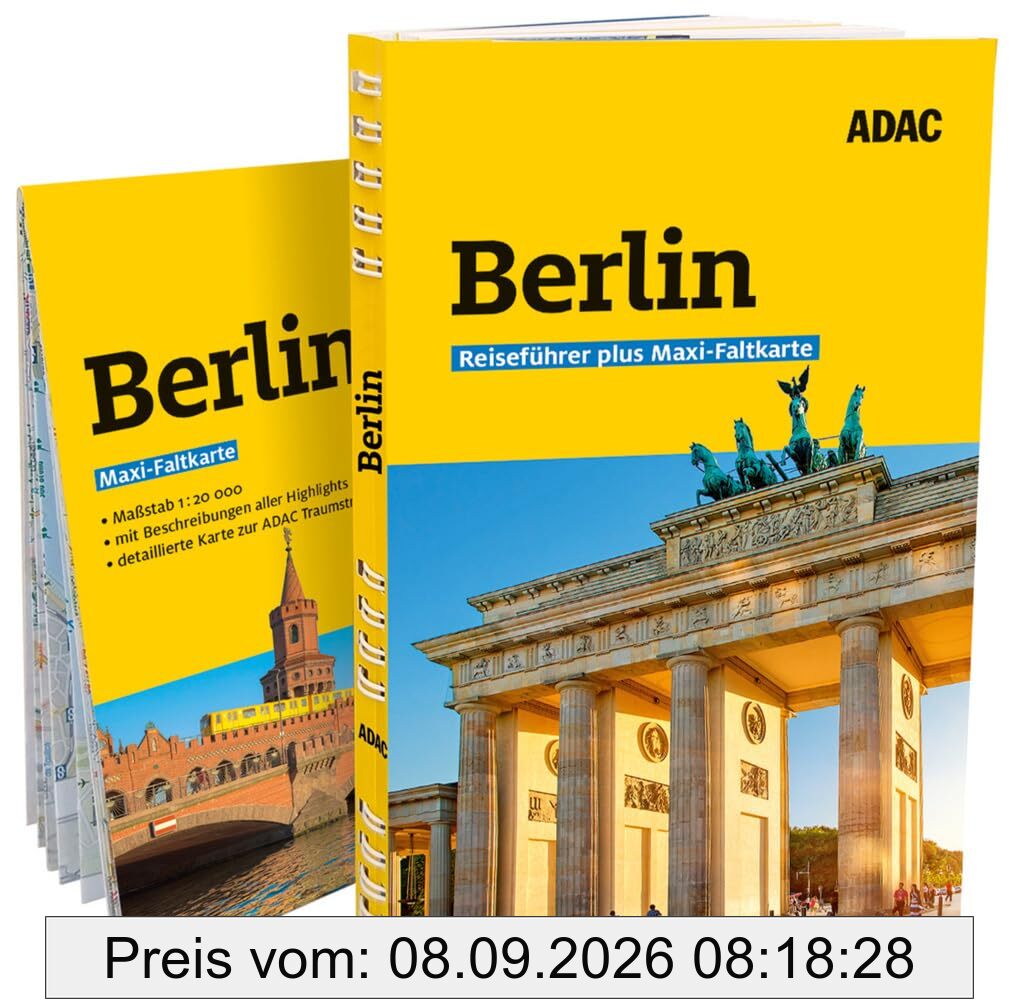 ADAC Reiseführer plus Berlin: Mit Maxi-Faltkarte und praktischer Spiralbindung