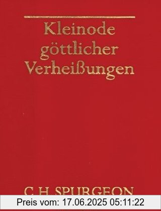 Binding : Gebundene Ausgabe, Edition : 28., Aufl., Label : Scm R. Brockhaus, Publisher : Scm R. Brockhaus, medium : Gebundene Ausgabe, numberOfPages : 384, publicationDate : 2012-09-11, authors : Spurgeon, Charles Haddon, languages : german, ISBN : 3417262518