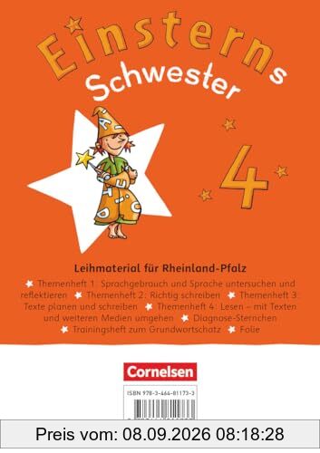Einsterns Schwester - Sprache und Lesen - Neubearbeitung 2022 - 4. Schuljahr: Themenhefte 1-4, Training Grundwortschatz und Diagnoseheft - Leihmaterial - Im Schuber (Rheinland-Pfalz)