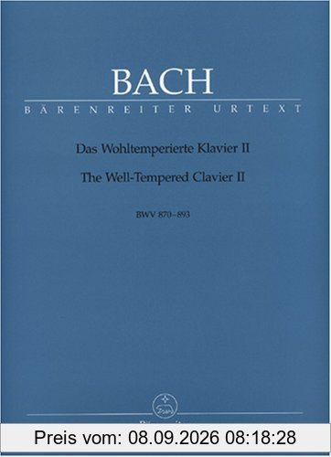 Das Wohltemperierte Klavier II, BWV 870-893