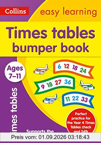 Times Tables Bumper Book Ages 7-11 (Collins Easy Learning Ks2)