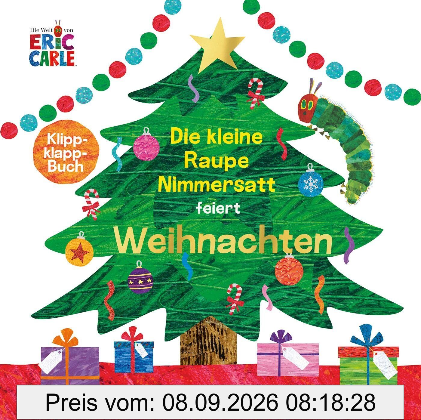 Die kleine Raupe Nimmersatt feiert Weihnachten