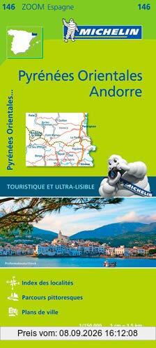 PIRENEOS ORIENTALES 11146 CARTE ZOOM MICHELIN KAAR