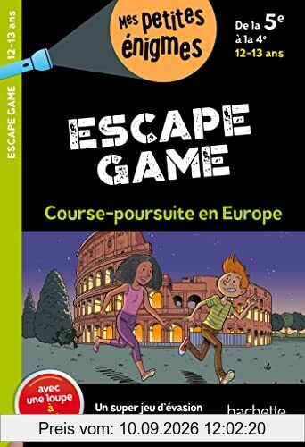 Course-poursuite en Europe : escape game, de la 5e à la 4e, 12-13 ans