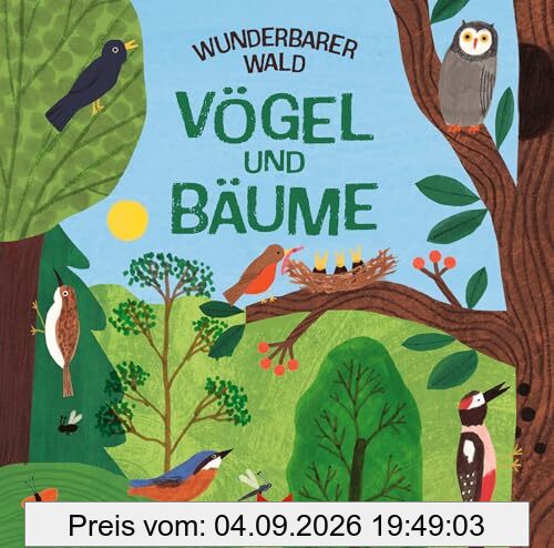 Wunderbarer Wald: Vögel und Bäume