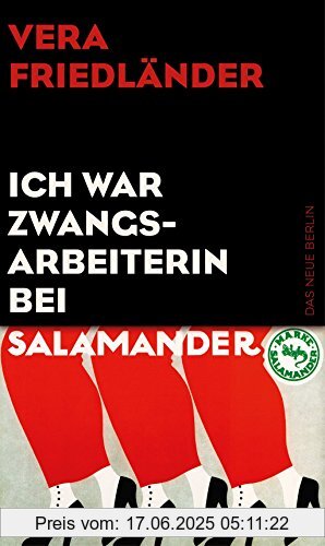 Binding : Taschenbuch, Edition : 1, Label : Das Neue Berlin, Publisher : Das Neue Berlin, medium : Taschenbuch, numberOfPages : 224, publicationDate : 2016-09-02, authors : Vera Friedländer, languages : german, ISBN : 3360013131