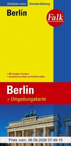 Falk Stadtplan Extra Standardfaltung Berlin mit Cityplan Potsdam