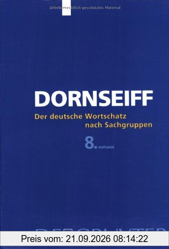 Der deutsche Wortschatz nach Sachgruppen