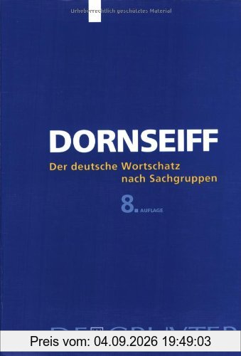 Der deutsche Wortschatz nach Sachgruppen