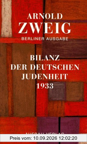 Berliner Ausgabe, Bd.3/2, Bilanz der deutschen Judenheit 1933. Ein Versuch: Bd III/3.2