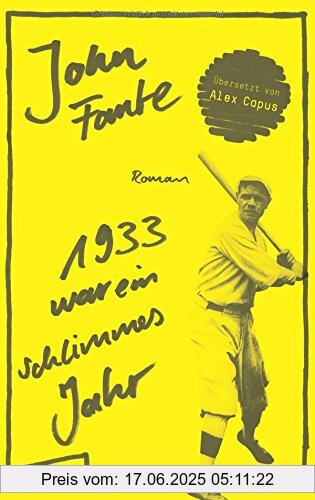 Binding : Gebundene Ausgabe, Edition : 1, Label : Blumenbar, Publisher : Blumenbar, medium : Gebundene Ausgabe, numberOfPages : 144, publicationDate : 2016-11-14, authors : John Fante, translators : Alex Capus, languages : german, ISBN : 3351050313