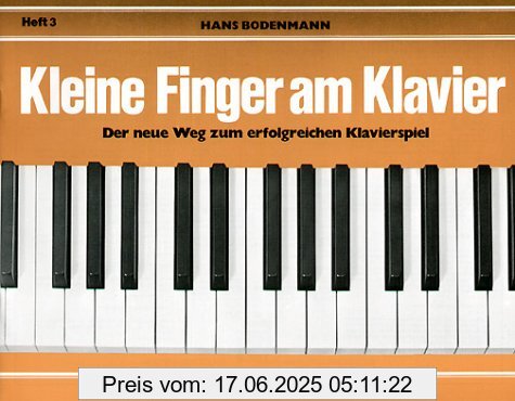 Brand : Edition, Binding : Taschenbuch, Label : Edition Melodie, Publisher : Edition Melodie, NumberOfItems : 1, PackageQuantity : 1, Feature : Die Werkreihe Kleine Finger am Klavier enthält für den Anfänger alle jene Elemente, die für eine gründliche und leichtverständliche Einführung ins Klavierspiel im Sinne zeitgemäßer Musikerziehung von größter Wichtigkeit ist., medium : Taschenbuch, publicationDate : 1972-01-01, authors : Hans Bodenmann, languages : german, ISBN : 3309005011