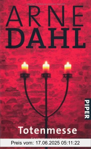 Binding : Taschenbuch, Edition : 2., Label : Piper Taschenbuch, Publisher : Piper Taschenbuch, medium : Taschenbuch, numberOfPages : 416, publicationDate : 2010-06-01, authors : Arne Dahl, translators : Wolfgang Butt, languages : german, ISBN : 3492259006