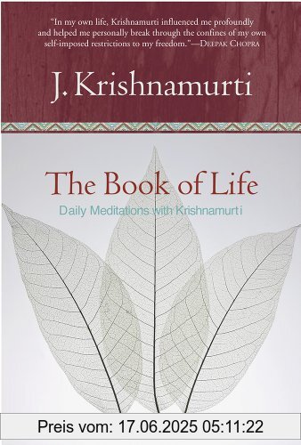 Binding : Taschenbuch, Label : HarperOne, Publisher : HarperOne, NumberOfItems : 1, PackageQuantity : 1, medium : Taschenbuch, numberOfPages : 400, publicationDate : 1995-05-12, releaseDate : 1995-05-12, authors : Jiddu Krishnamurti, languages : english, ISBN : 0060648791