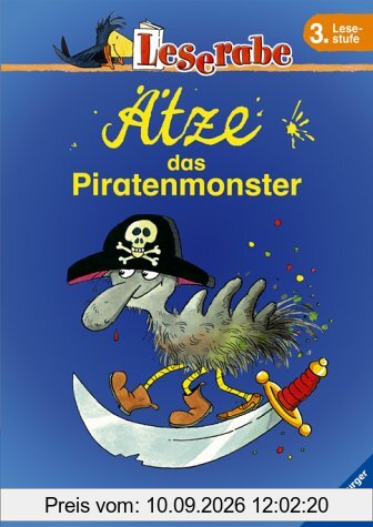Leserabe. Ätze, das Piratenmonster. 3. Lesestufe, ab 3. Klasse