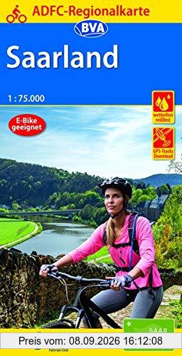 ADFC-Regionalkarte Saarland, 1:75.000, reiß- und wetterfest, GPS-Tracks Download (ADFC-Regionalkarte 1:75000)