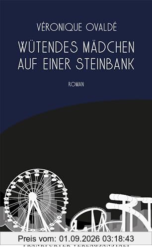 Wütendes Mädchen auf einer Steinbank