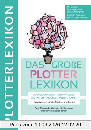 DAS GROẞE PLOTTERLEXIKON - Grundwissen für alle Marken und Geräte, Begriffe aus der Welt der Hobbyplotter endlich verständlich erklärt:: SCHNEIDEN ENTGITTERN PRESSEN GESTALTEN DRUCKEN FOLIEN PAPIER