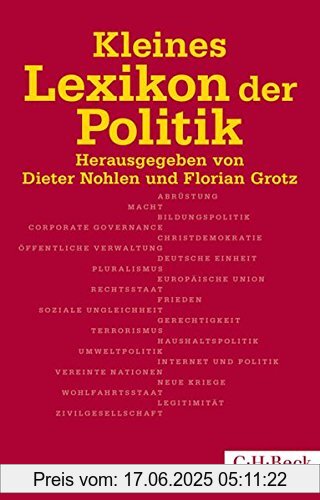 Binding : Taschenbuch, Edition : 6, Label : C.H.Beck, Publisher : C.H.Beck, medium : Taschenbuch, numberOfPages : 799, publicationDate : 2015-10-16, publishers : Dieter Nohlen, Florian Grotz, languages : german, ISBN : 3406681069