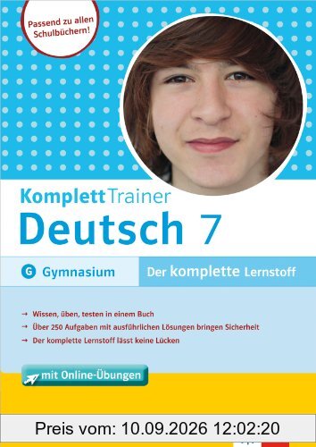 Klett Komplett Trainer Deutsch Klasse 7: für Gymnasium