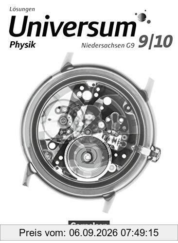 Universum Physik - Sekundarstufe I - Niedersachsen G9: 9./10. Schuljahr - Lösungen zum Schülerbuch