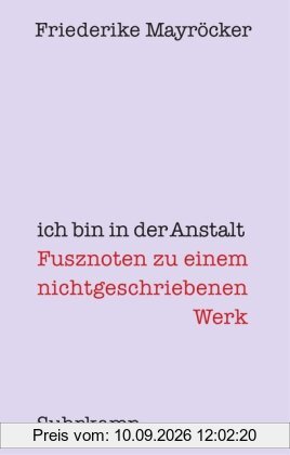 ich bin in der Anstalt: Fusznoten zu einem nichtgeschriebenen Werk
