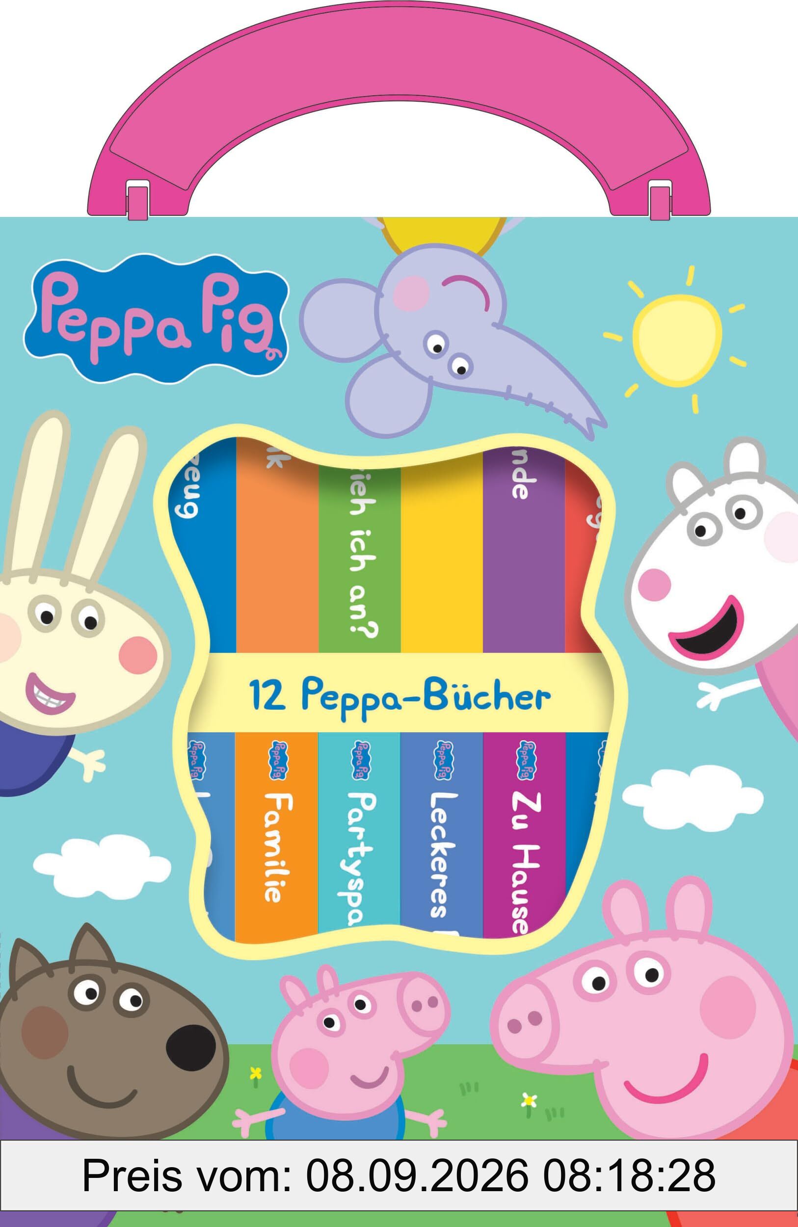 Peppa Pig - Meine erste Bibliothek - Bücherbox mit 12 Pappbilderbüchern - Peppa Wutz: Bücherbox mit 12 Pappbilderbüchern