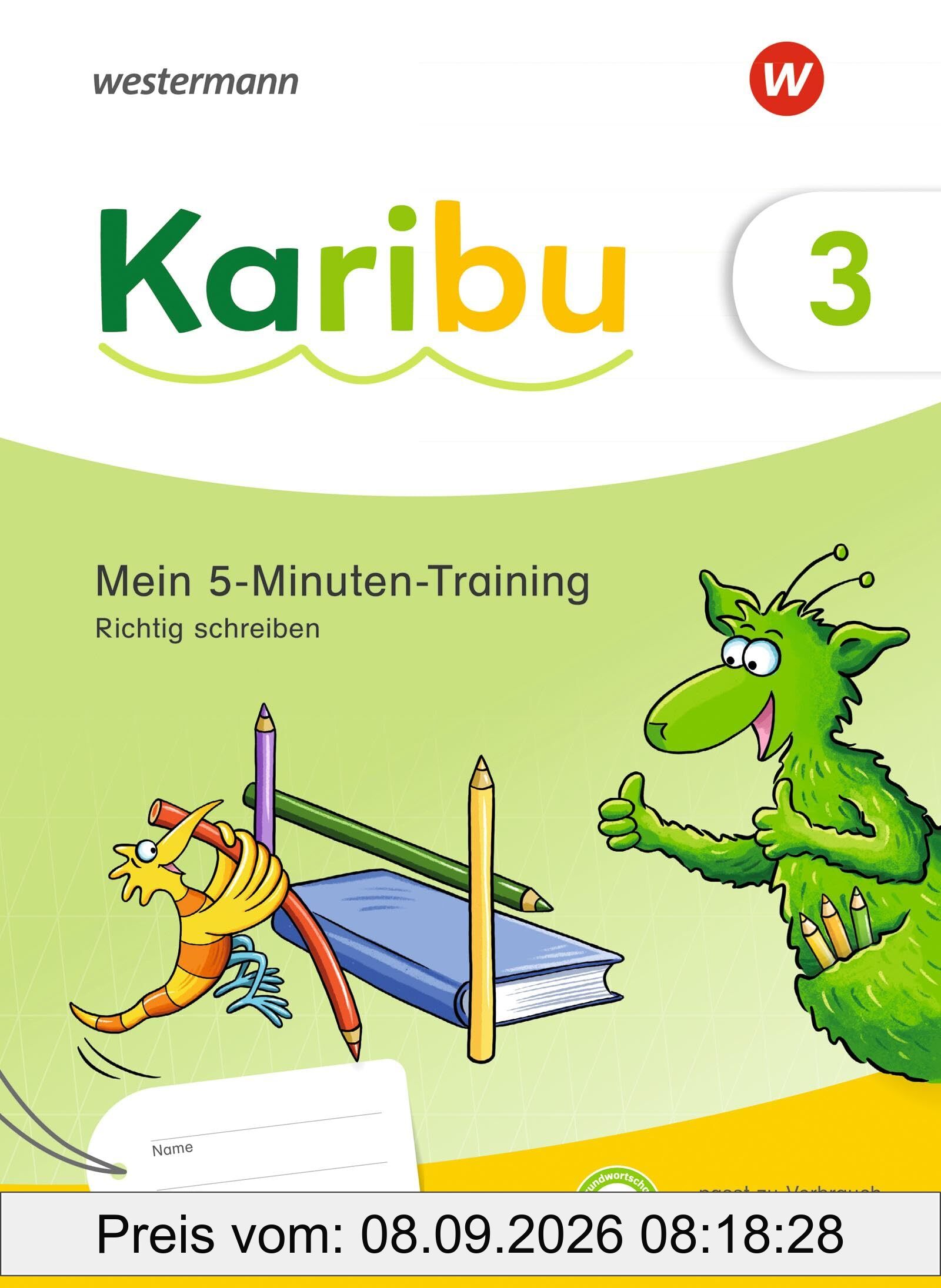 Karibu - Ausgabe 2024: Mein 5-Minuten-Training: Richtig schreiben 3