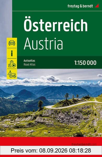 Österreich Supertouring, Autoatlas 1:150.000, freytag & berndt (freytag & berndt Autoatlanten)
