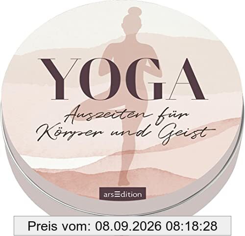 Yoga-Auszeiten für Körper und Geist: 25 inspirierende Karten in hochwertiger Dose
