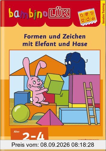 bambinoLÜK-System: bambinoLÜK: Formen und Zeichen mit Elefant und Hase: Basales Training